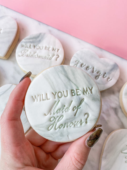 bridesmaid proposal cookies
