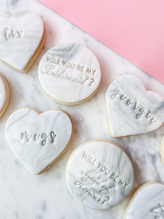 bridesmaid proposal cookies